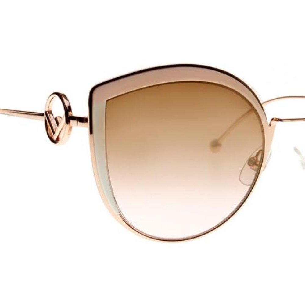 FENDI FF0290/S PINK ROSE GOLD AUTHENTIC SUNGLASSES - Picture 5 of 10